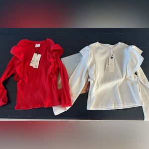 2 Zara kids tops, sizes 11/12, new with tags